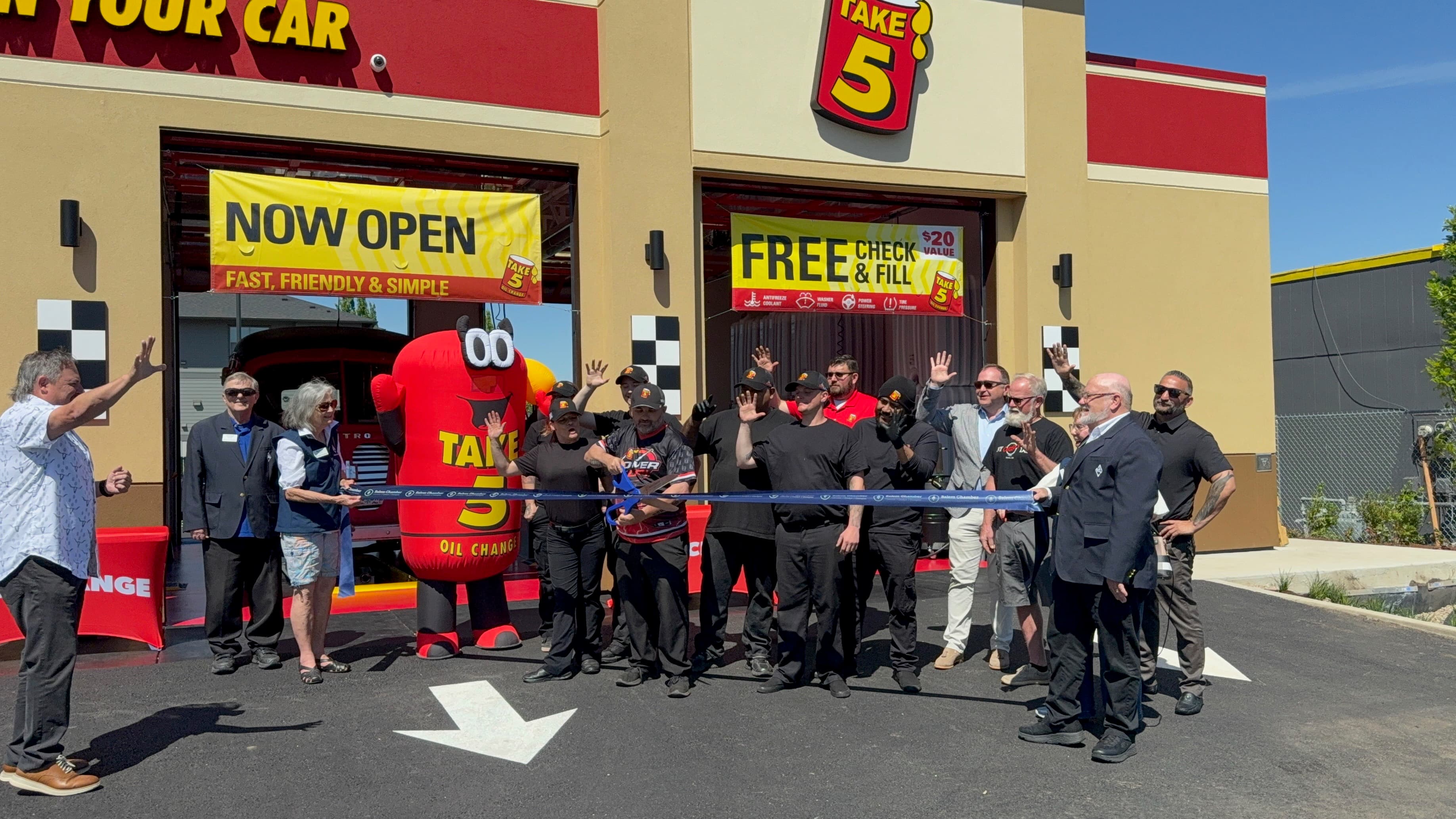 Grand Opening Celebration at new Take 5 Oil Change in Salem